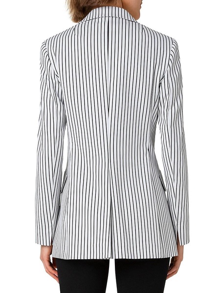 Pinstripe Jacquard Jacket