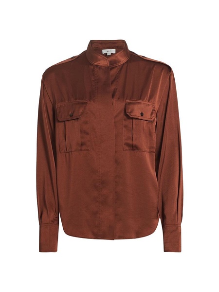 Oakley Satin Button Blouse