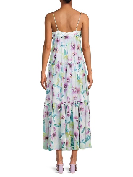 Floral Ruffle Tiered Maxi Dress
