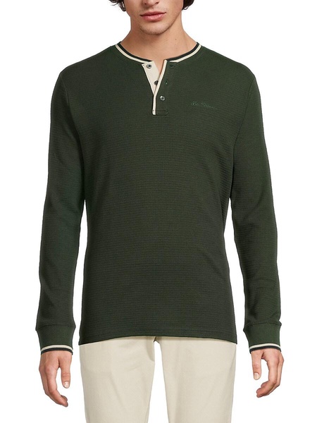 Waffle Knit Henley