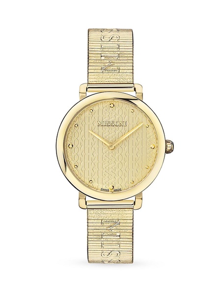 Missoni Logo Guilloché Bracelet Watch