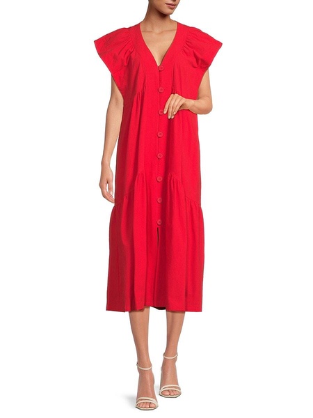 Bea Cotton Midi Shirtdress