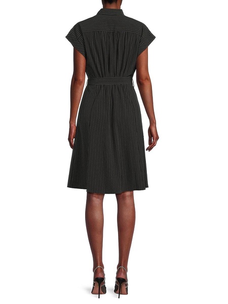 Striped Knee Length Dress