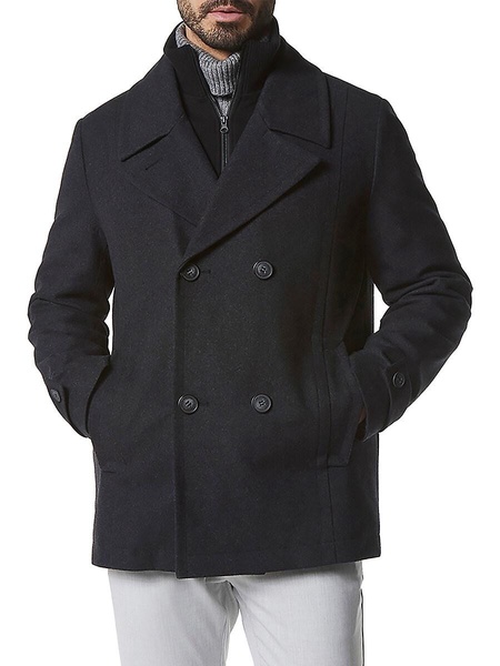 Danton Melton Wool Blend Peacoat