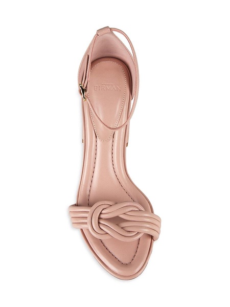 Vicky 68MM Leather Block Heel Sandals
