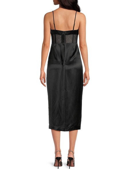 Nakai Draped Sheath Midi Dress