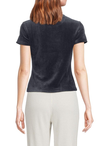 Short Sleeve Velour T-Shirt