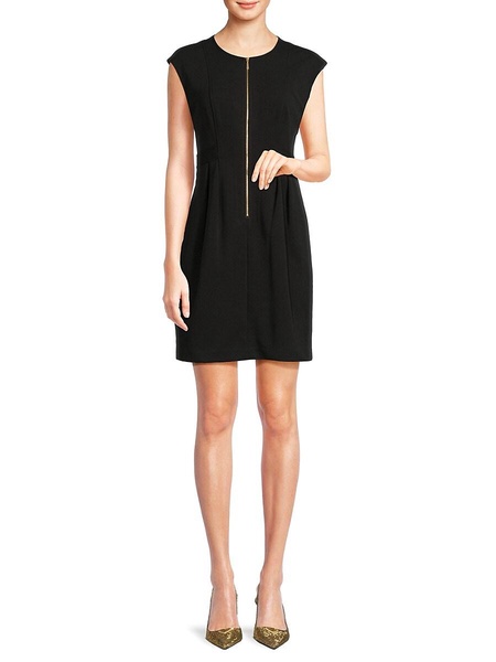 Zip Front Mini Dress