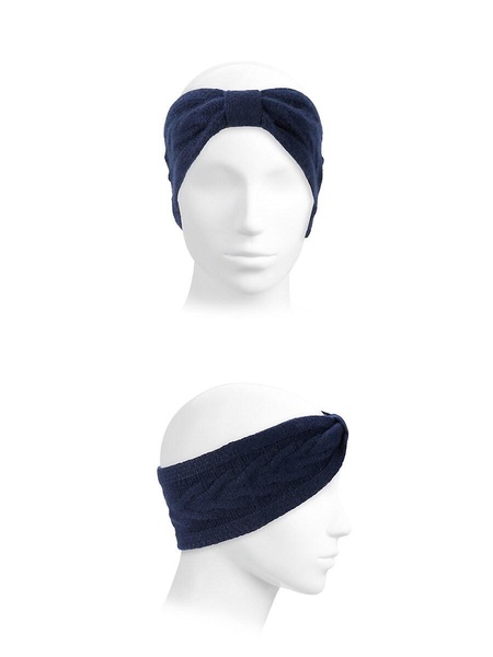 Cable Knit Cashmere Knot Headband