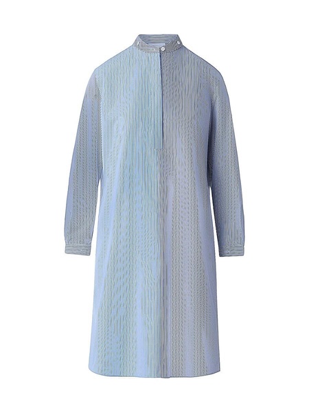 Micro-Striped Cotton Poplin Shirtdress