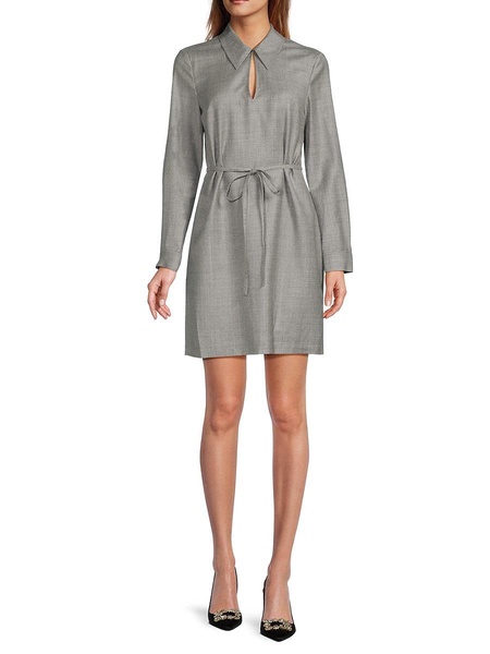Virgin Wool Fit-&-Flare Minidress