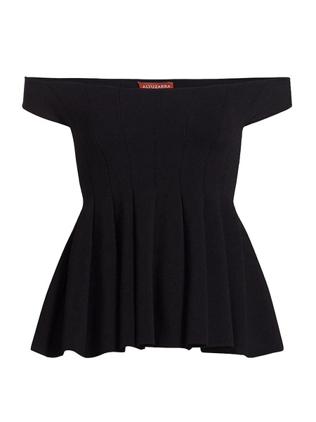 Simone Off-the-Shoulder Peplum Top