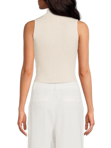 Ribbed Keyhole Crop Top
