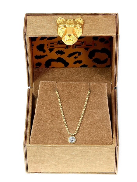 Radiant Value 14K Yellow Gold, 0.98 TCW Lab Grown Diamond Pendant 18-Inch Beaded Necklace