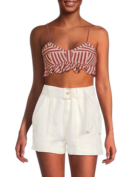 Mae Striped Crop Top