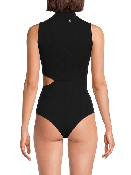 Cut Out Highneck Bodysuit