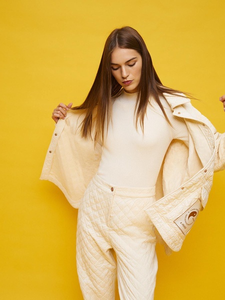 quilted oversized jacket