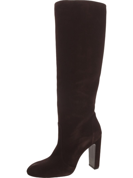 vida 100 knee-high boot womens suede block heel knee-high boots