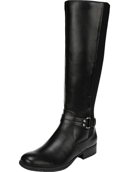x-anita womens faux leather knee-high riding boots