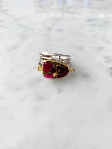 torrey ring in red mojave copper turquoise