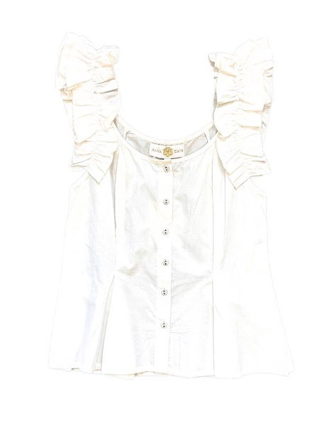 women's jules top in white
