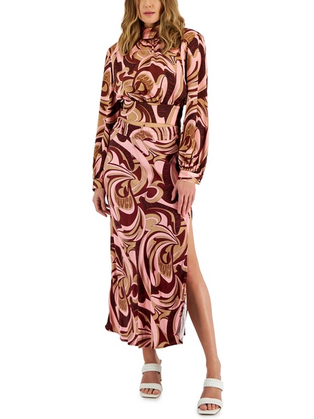 womens satin cropped