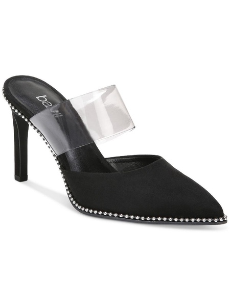 brielle womens faux leather slip on slide