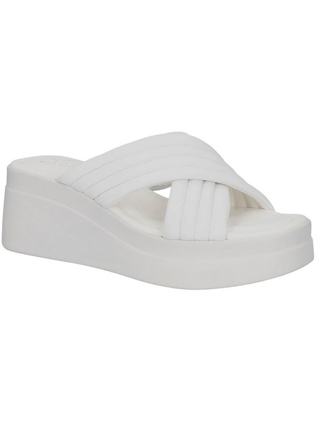 maz italy womens leather slip on wedge sandals