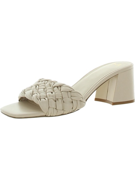 nahea womens leather slides block heel