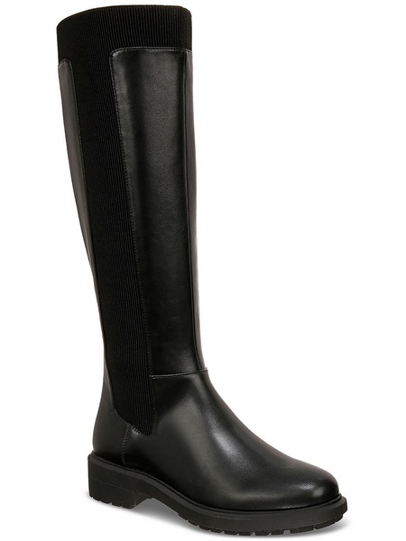 tamira womens faux leather riding knee-high boots
