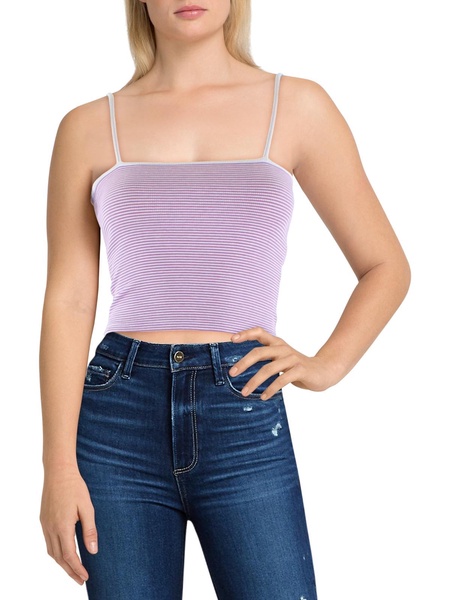 womens striped cropped cami