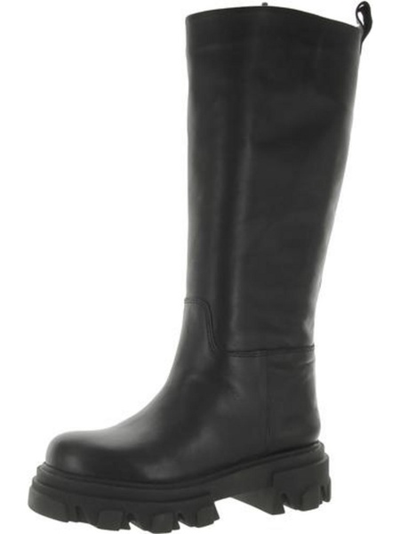 goal womens leather pull on knee-high boots