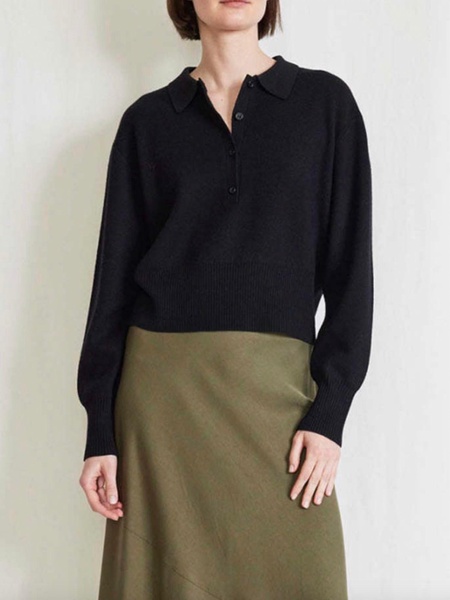 kari polo knit in navy