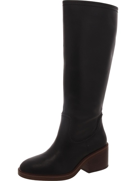 vuliann womens leather riding knee-high boots