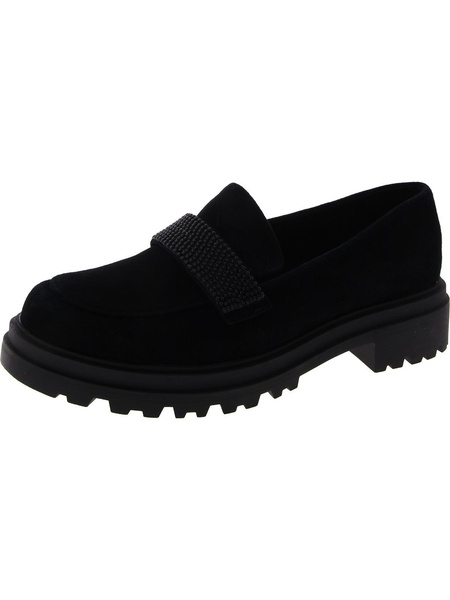 paz womens suede slip-on loafers