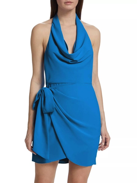martine mini dress in electric blue