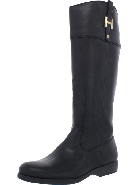 twshyenne3 womens leather zipper knee-high boots