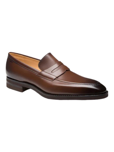 score 6203093 men's brown leather loafers