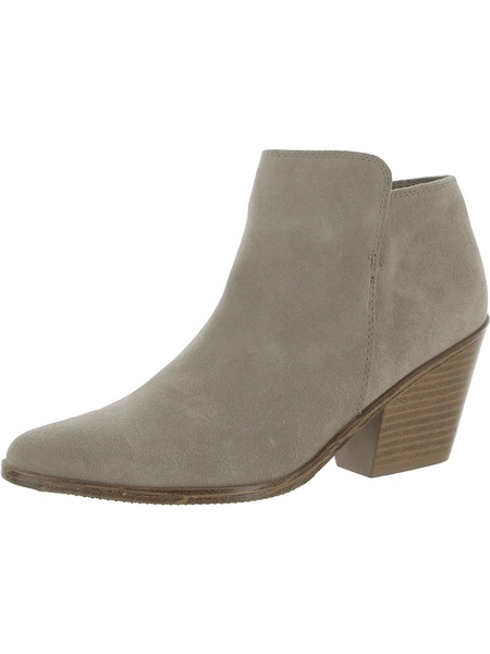 nellie  womens leather zipper booties