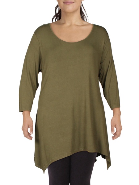 plus makayla womens flowy flattering tunic top