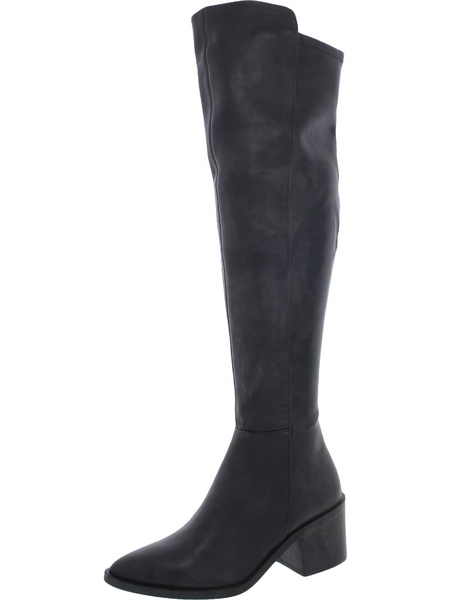 allix womens leather almond toe over-the-knee boots