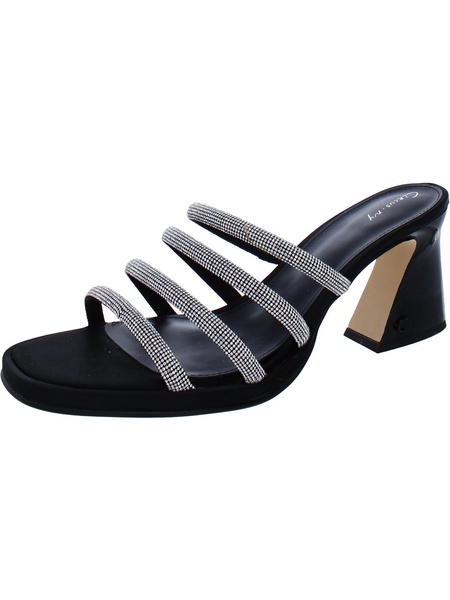 heddie womens metallic strappy heels