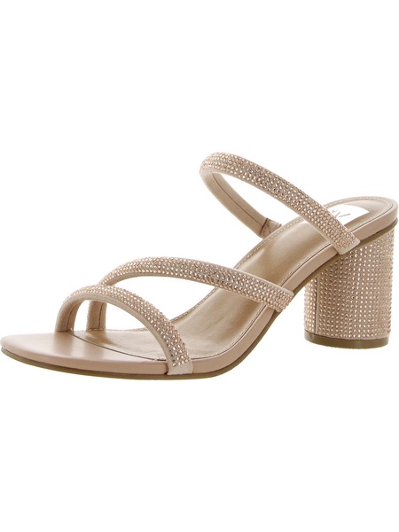 myla womens faux leather mule sandals