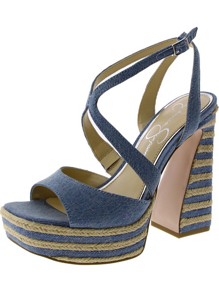 dosia 2 womens denim espadrille platform sandals