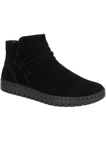falynn womens suede lugged sole booties