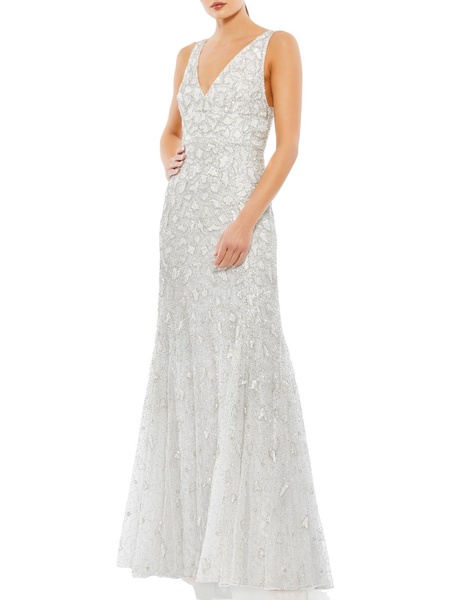 womens embellished beaded evening dress