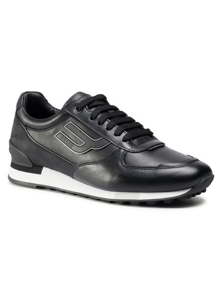 goody 6234617 men's black calf leather sneakers