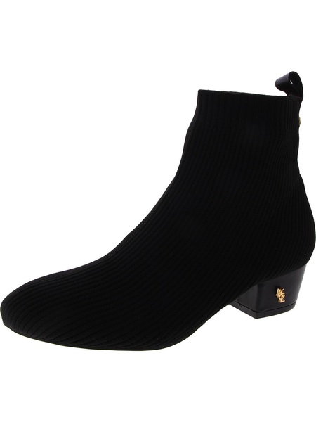 womens knit pull on ankle boots