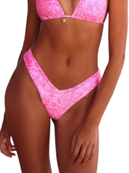 cheeky v bikini bottom in rose quartz