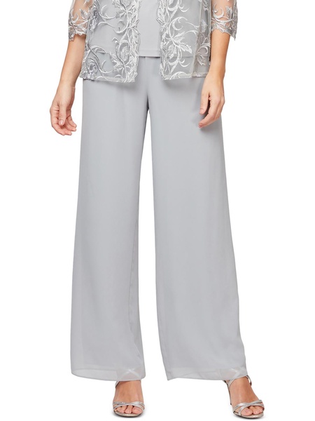 womens sheer high rise wide leg pants